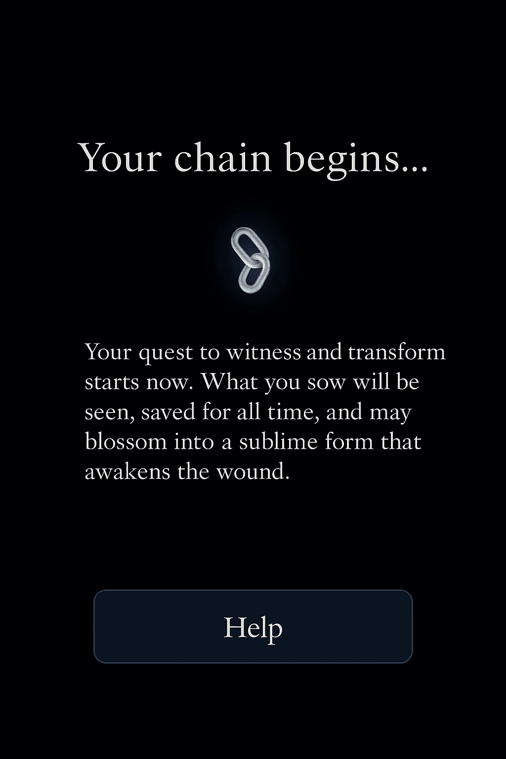 Your chain begins
